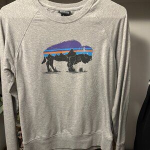 Women's Patagonia Fitz Roy Bison Ahnya Crew Sweatshirt